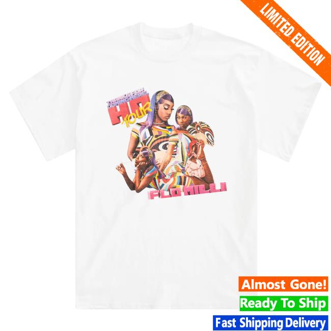 Official Flo Milli Merch Store FloMilli Thanks For Coming Here Ho Tour Collage T-Shirts Flo Milli Apparel Clothing Shop