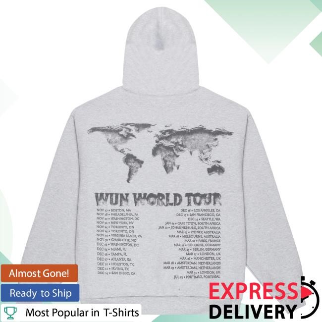 Official Gunna Merch Clothing Store Wunna Wun World Tour Key Of Life Zip Pullover Hoodie