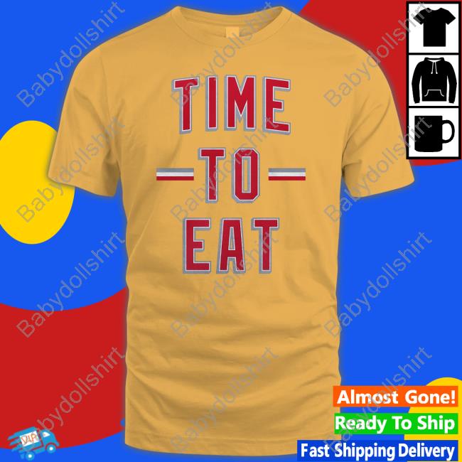Time To Eat Tee Navy