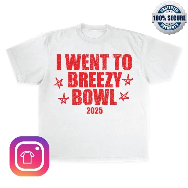 Official Chris Brown Merch Store I WENT TO BREEZY BOWL S/S Top Shirt White ChrisBrown