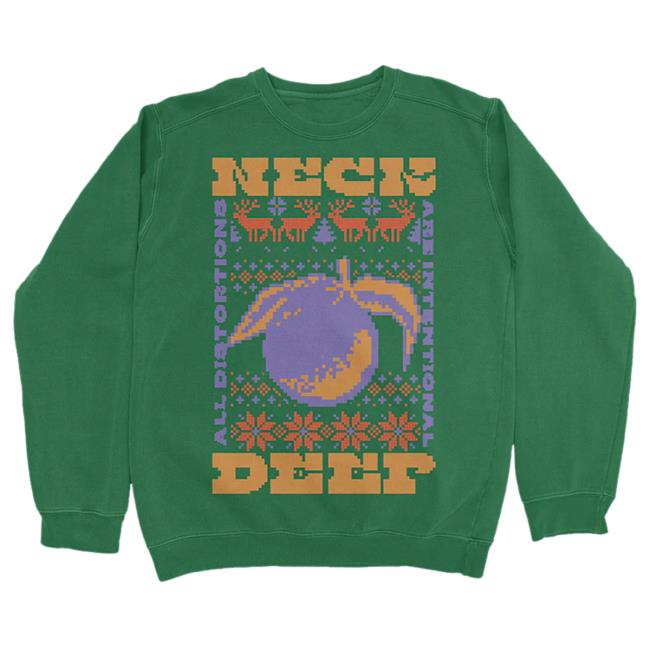 Official Neck Deep Merch Store NeckDeep Adai Holiday Green Tee