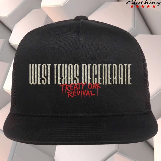 Official Treaty Oak Revival Merch Store West Texas Degenerate Cap Official Treaty Oak Revival Merch Store West Texas Degenerate Cap