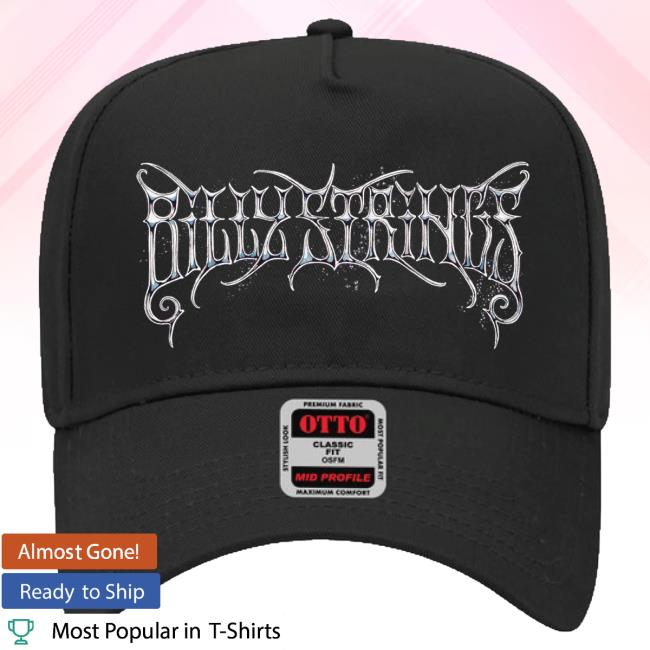 Official Billy Strings Merch Store Shop Billy Strings Black Winter Tour '24 Logotype Hat (Julian Bast)