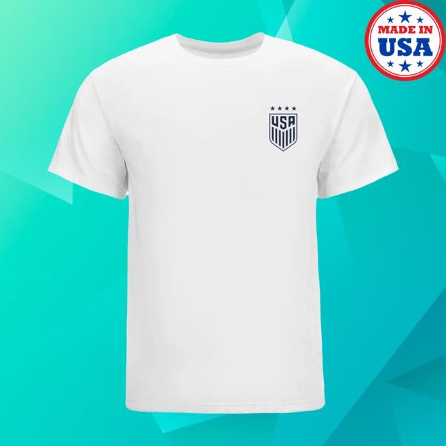 USWNT Arrow White Short Sleeve Tee