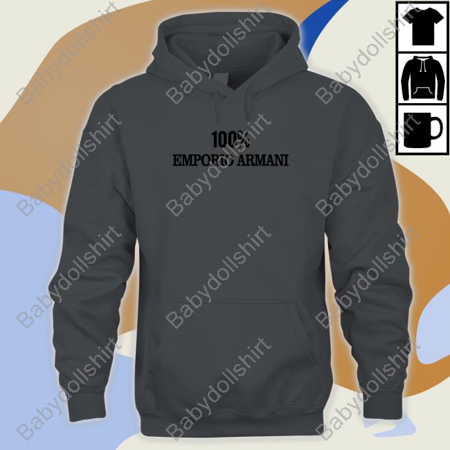100% Emporio Armani Hoodie Official Cj Hayward 100% Emporio Armani Tee Shirt
