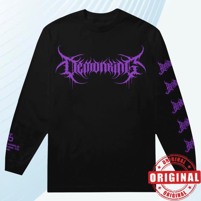 Official Brand Of Sacrifice Merch Demon King Black L/S T Shirt