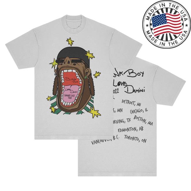 Official Burna Boy Merch Store Burna Boy Caricature Summer 2022 Hot Shirt Burnaboy