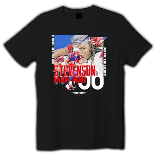 Rhamondre Stevenson New England Patriots Football Poster T-shirt