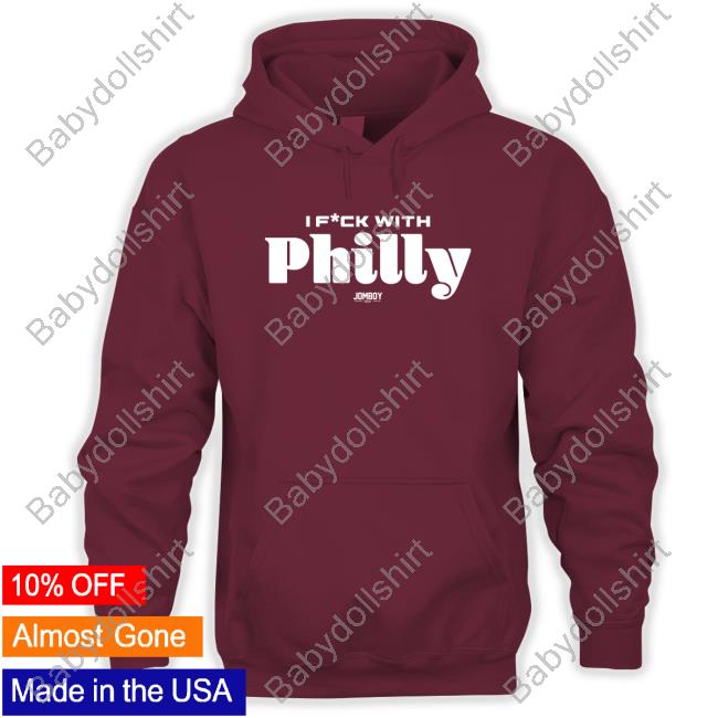 Jomboy Media I F*ck With Philly Crewneck Sweatshirt Maroon