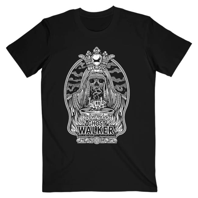 Official Lamb Of God Merch Store Ghost Walker Monochrome New Shirt