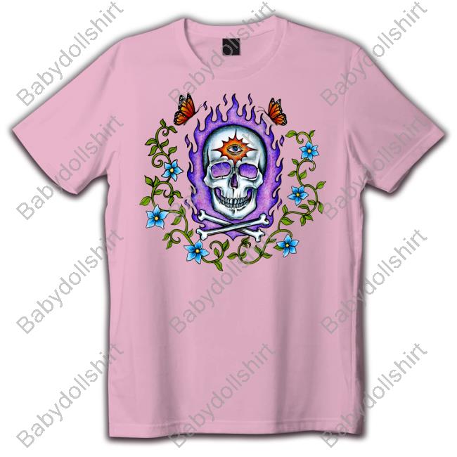 Marcos Alvarado Flaming Skull Shirt