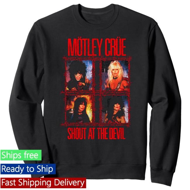 Mötley Crüe - Shout at The Devil - Wire New Shirt Motley Crue Official