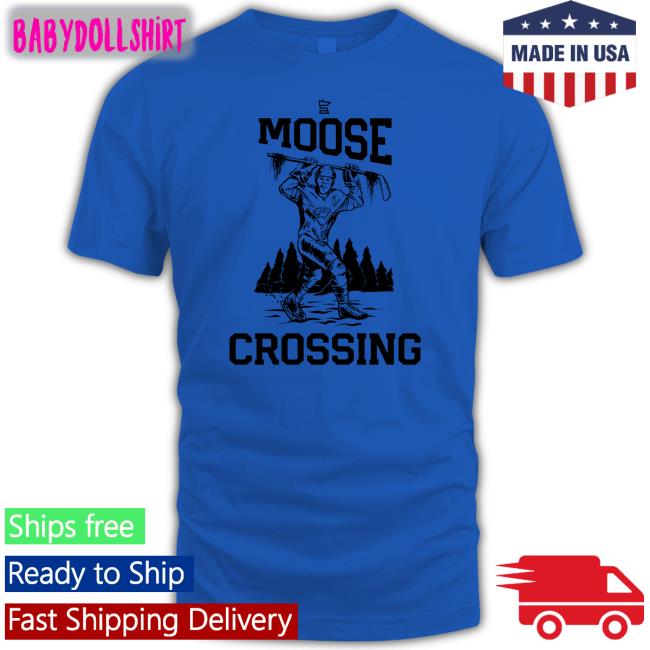 Hockey Lodge Merch Minnesota Wild SotaStick Moose Crossing Hooded Sweatshirt