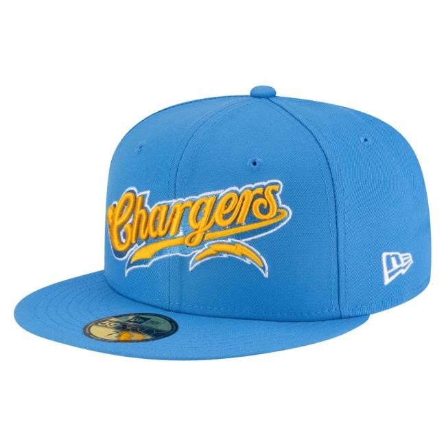 Men's Los Angeles Chargers New Era Born x Raised Powder Blue 59FIFTY Fitted Hat NFL Shop Store