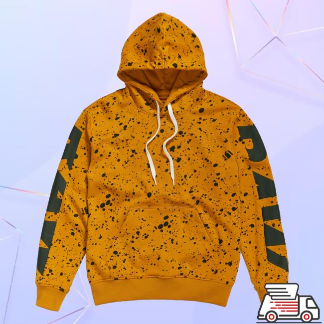 Official G Star Raw Clothing Store Shop Splatter Sleeve Graphic Aop Crew neck Vulcan Splatter Spots All Over Print Shamrock Gstar
