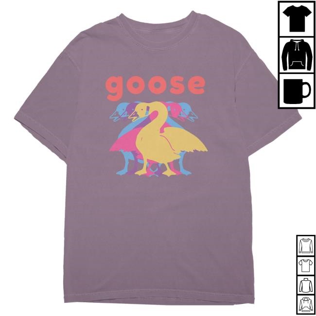 Official Goose The Band Merch 5 Logo New Shirt - Wine Goosetheband