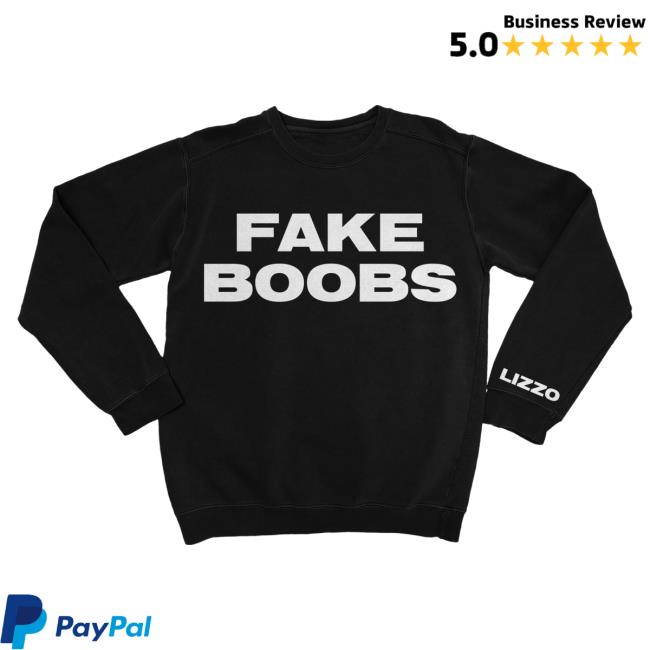 Official Lizzo Merch Store Shop Lizzo Fake Boobs Black Sweaters