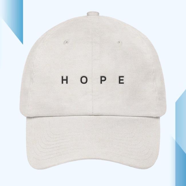 Official NF Real Music Merchandise Nfrealmusic Merch White "Hope" Dad Twill Hat