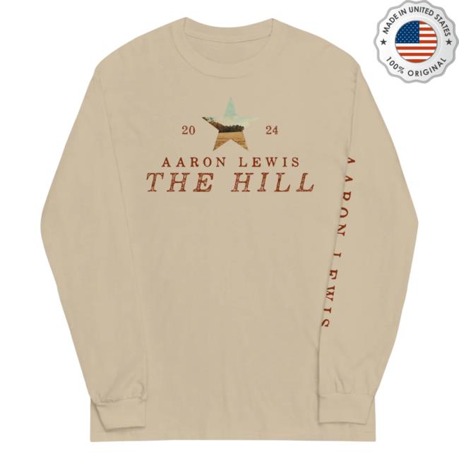 Official Aaron Lewis Merch Store Aaron Lewis - The Hill Long Sleeve T-Shirts Aaron Lewis Apparel Clothing Shop