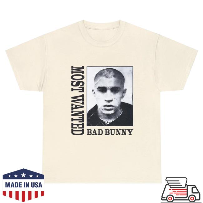 Official Bad Bunny Merch Store Most Wanted Tour - Most Wanted Tour Dates Natural T Shirt Bad Bunny Clothing Shop BadBunny