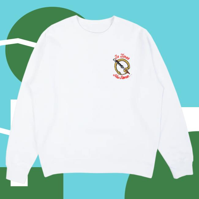 Official Queens Of The Stone Age Merch Store Shop Qotsa In Times New Roman... White Crewneck Sweatshirt