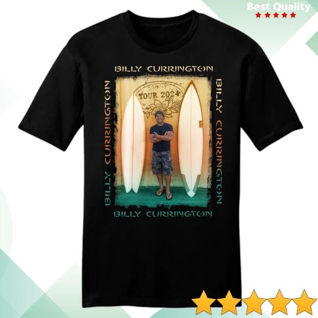 Official Billy Currington Black 2024 Tour Tee