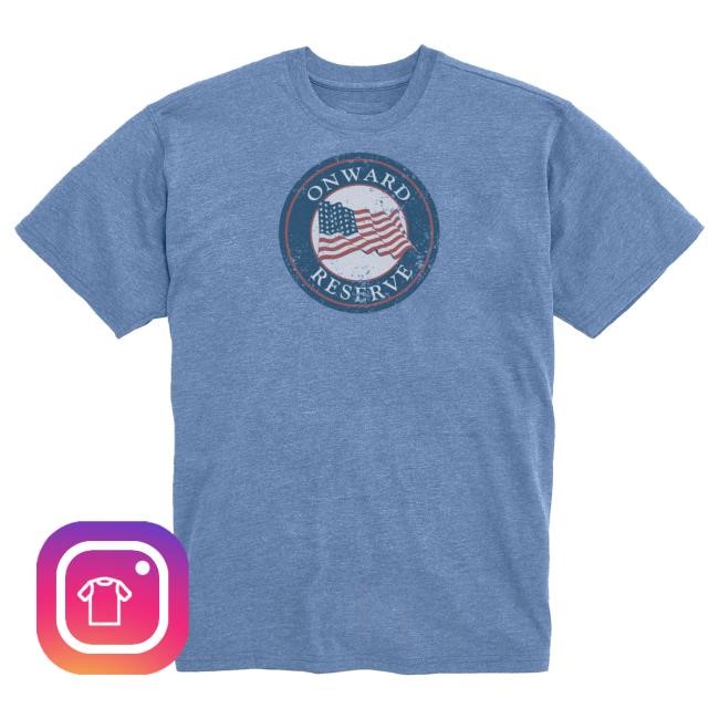 Authentic Onward Reserve Star Spangled Tee Sport Blue
