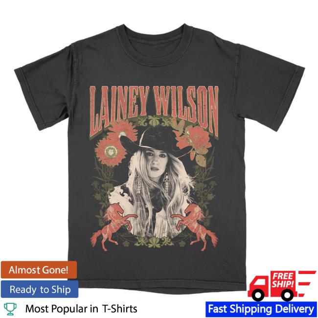 Official Shop Lainey Wilson Floral Portrait Tour Shirt New