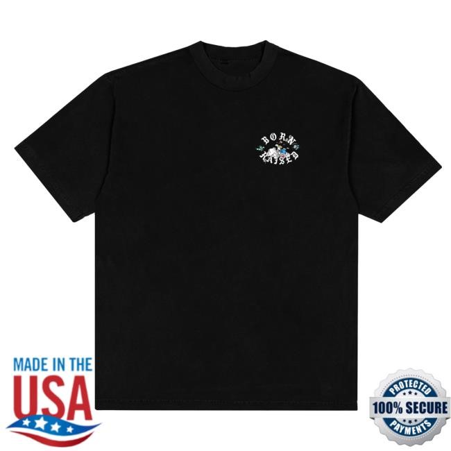 Official Born X Raised Merch Store Shop Vargas Rocker T Shirt: Black BornxRaised