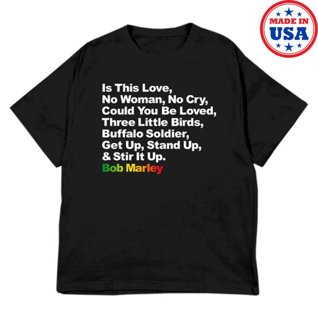 Official Bob Marley Store Shop Bob Marley Legend Tracklist Tee Bobmarley