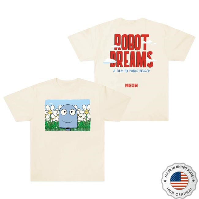 Officia Neon Rated Merch ROBOT DREAMS of Flowers T Shirt NeonRated