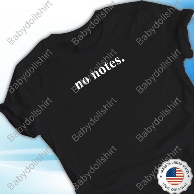 No Notes Black Tee