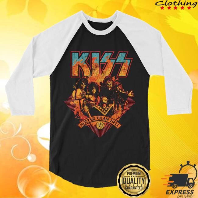Kiss Well Done Raglan Long Sleeve Shirt Kiss Band Official Merch Store