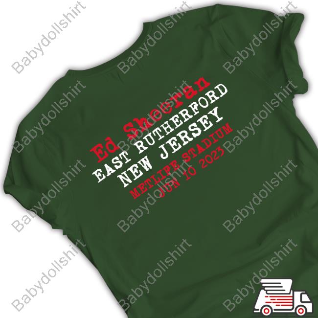 Ed Sheeran East Rutherford New Jersey Metlife Stadium Jun 10 2023 Tee Shirt
