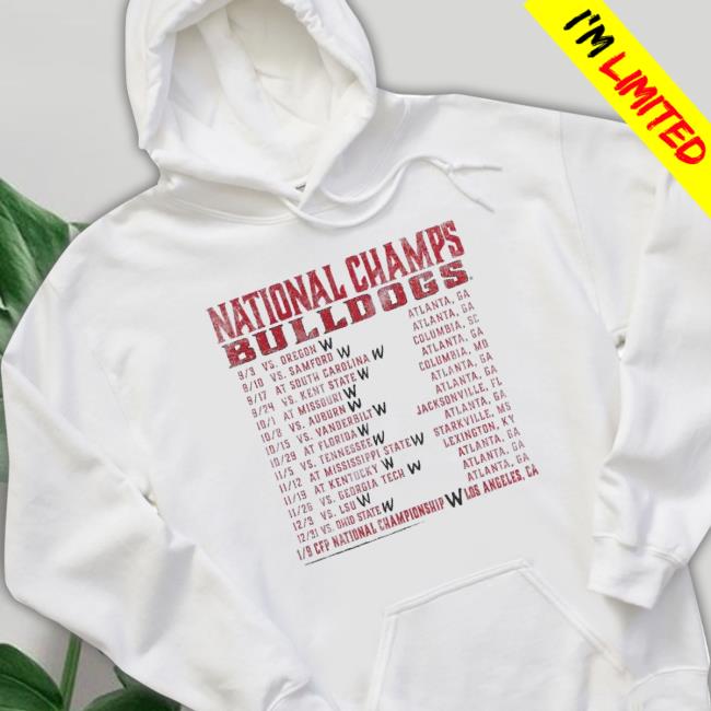 Georgia Bulldogs World Tour ’22 National Champions Sweatshirt