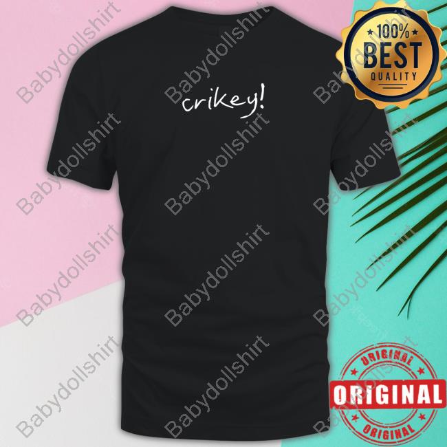 Official Australiazoo Merch Crikey Black Tee