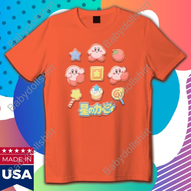 Boxlunch Merch Nintendo Kirby Cookie Icons Shirt 2022
