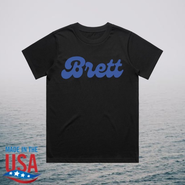 Official Brett Text Logo Women's New T-Shirt Brett