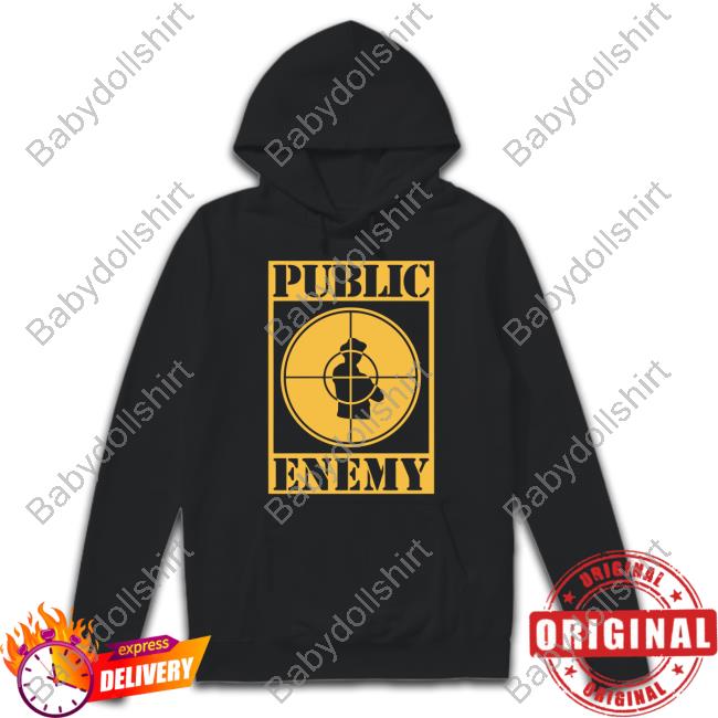 Official Public Enemy Merch Public Enemy Sniper Logo Classic White T Shirt
