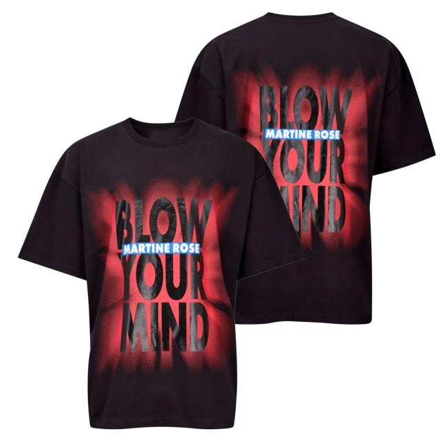 Martine Rose Blow Your Mind Classic S/S Black Shirts