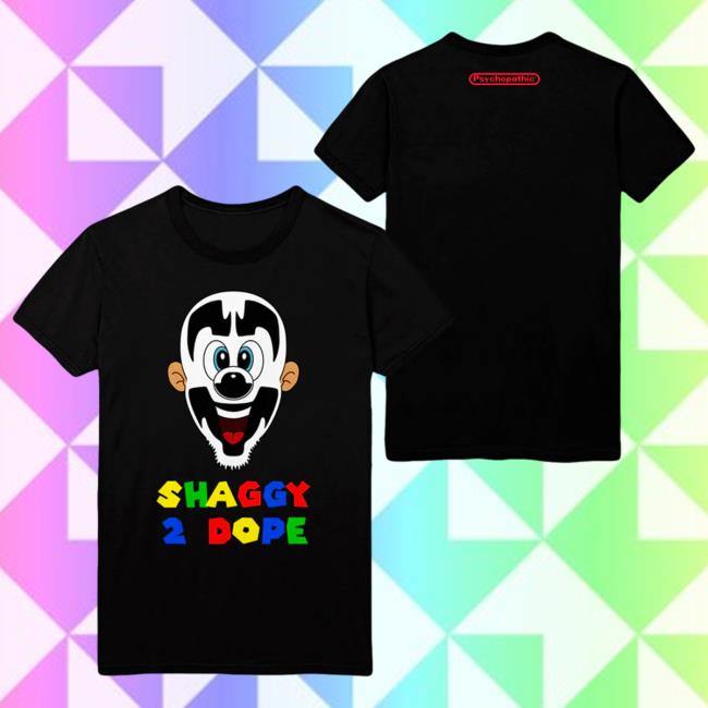 Official Icp Merch Clothing Store Insane Clown Posse Super Shaggy 2 Dope Black T Shirt