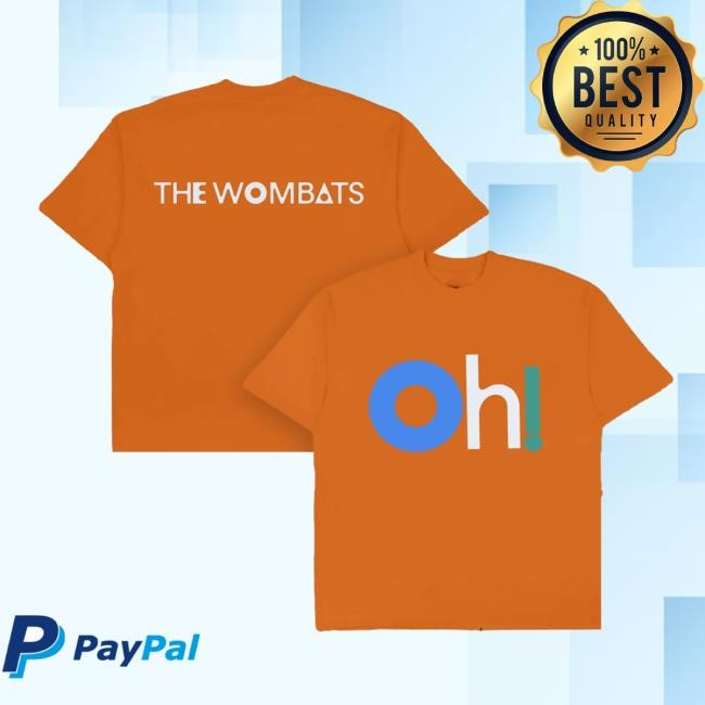 The Wombats Oh! The Ocean Orange Shirt
