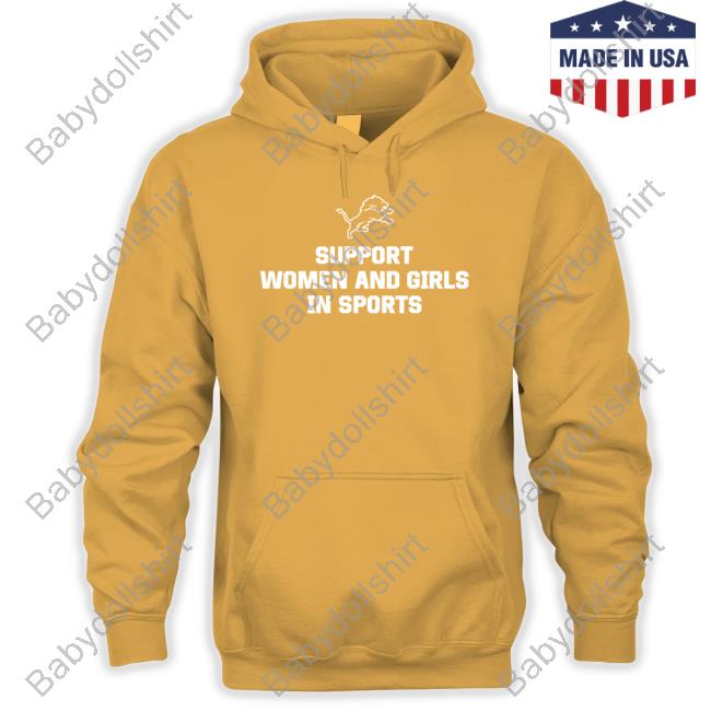Detroit Lions Support Women And Girls In Sports Tee Shirt Brad Holmes