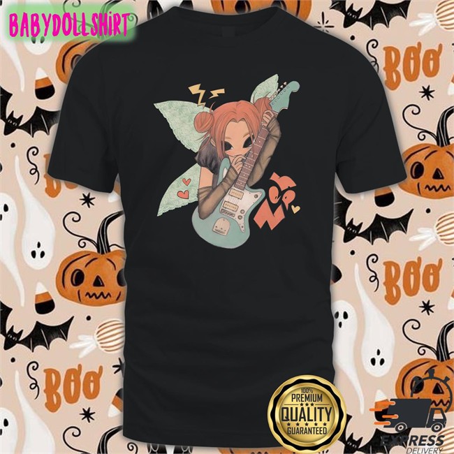 Hatsune Mitski Zephanijong Guitar T Shirt Zephanijong