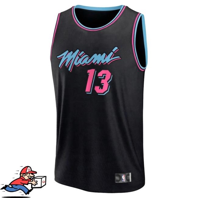 Youth NBA Basketball Adebayo Miami Heat City Edition Black Jersey