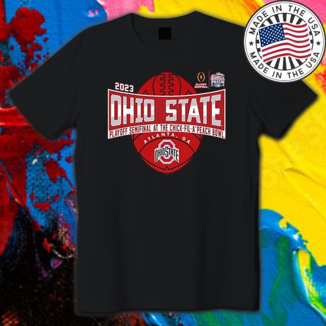 Ohio State Buckeyes 2023 CFP Semifinals Chick-fil-a Peach Bowl T-Shirt
