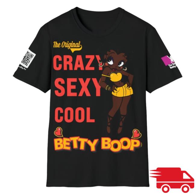 Official B1 Clothing Black Empowerment Clothing Store Betty Boop Crazy Sexy Cool Tees Black