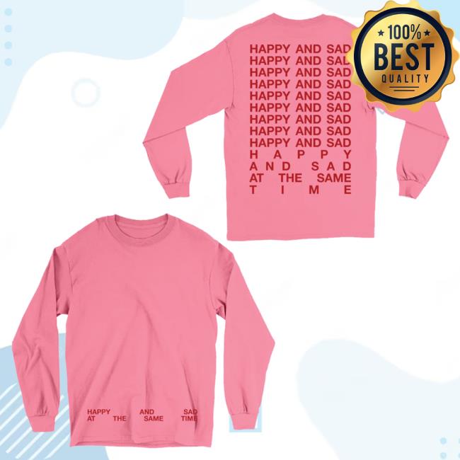 Official Kacey Musgraves Merch Store KaceyMusgraves Happy & Sad Long Sleeve Tee Kacey Musgraves Apparel Clothing Shop