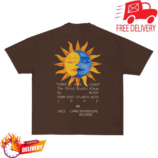Official 6Lack Store Shop Sihal Sun T Shirt - Chocolate