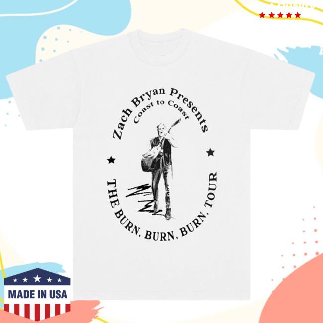Coast to Coast New Shirt Zach Bryan Official Shop Merch